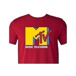 MTV Retro 80's Music Television When it was still music!  Unisex Red Medium